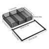 NLDGR Under Desk Drawer, Desk Drawer Storage Organizer, Hidden Desktop Organizer, Black Metal Hanging Drawers for Office and Home Desks Tables(#1) view 2
