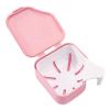 Denture Case, Denture Storage Box Anti-Crack Store Dentures Professional Double Drain Easy to Use Denture Care Box for Cleaning Denture, Special Birthday Gift Pink view 1