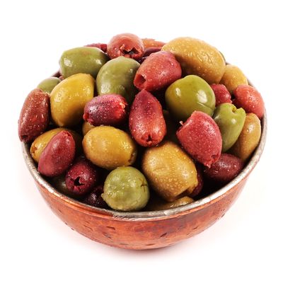 Dorri - Mixed Italian Olives Pitted 1.5kg | Premium Quality, Authentic Italian Olives, Sicilian Olives, Healthy Party Snack, Nocellara Olives, Leccino Olives, Green & Black Olives (from 250g to 3kg)