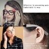 Glasses Ear Cushion Upgrade Soft Knitting Cotton Fabric Eyeglass Ear Cushions Holder Grips, Anti-Slip Eyeglasses Temple Tips Sleeve Retainer, For Glasses Sunglasses Eyewear(2pairs Black+2pairs gray) view 2