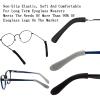 Glasses Ear Cushion Upgrade Soft Knitting Cotton Fabric Eyeglass Ear Cushions Holder Grips, Anti-Slip Eyeglasses Temple Tips Sleeve Retainer, For Glasses Sunglasses Eyewear(2pairs Black+2pairs gray) view 4