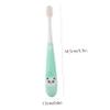 Anneome Children's Panda Toothbrush with Storage Bucket Ultra Fine Hair Childrens Toothbrush Oral Care Tool PP Green view 2
