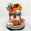 Halloween Cake Toppers Moon Ghost Cake Topper Pumpkin Skull Head Spider Web Cake Decorations For Trick-or-Treat Halloween Party Supplies (Style 01) view 4