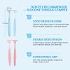 WILsem Soft Silicone Tongue Scraper Fresh Mouth Breath Tongue Coated Cleaner Brush Personal Oral Care Hygiene Cleaning Tool view 3