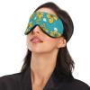 Sleep MaskFlowers Pattern Scandinavian Eye Masks for Women Men Travel Eye Mask for Sleeping Airplane Light Blocking view 3