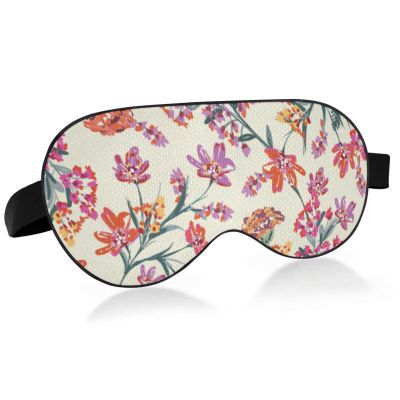 Blooming Wild Flower Sleeping Mask Eye Mask for Sleeping Traveling Eye Mask for Sleeping Light Blocking