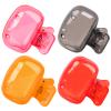 4 Pack Travel Toothbrush Head Covers Toothbrush Protector Cap Brush Pod Case Protective Portable Plastic Clip for Household Travel, Bathroom, School, Camping, Business (Grey, Red, Orange, Pink) view 1