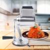 MytaYtManuelle Rotierende Ksereibe Handschneider Mit 5 Trommelfrmigen Edelstahlklingen Fr Kartoffeln, Zwiebeln, Gurken Und Karotten, Salatmaschine, Zwiebel, Mandel,Wei view 3
