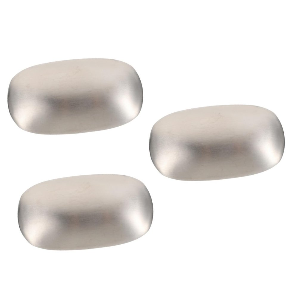 Alipis 3pcs Stainless Steel Soap Bar for Odor Removal Practical Tool for Eliminating Smells from Sinks and Drains Effectively Absorbing Unwanted Odors