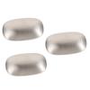 Alipis 3pcs Stainless Steel Soap Bar for Odor Removal Practical Tool for Eliminating Smells from Sinks and Drains Effectively Absorbing Unwanted Odors view 1