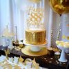 Happy 88th Birthday Cake Topper, 88th Birthday Decorations for Men/Women, Cheers to 88 Years, Hello 88, 88th Happy Birthday Party Supplies Gold Glitter view 2