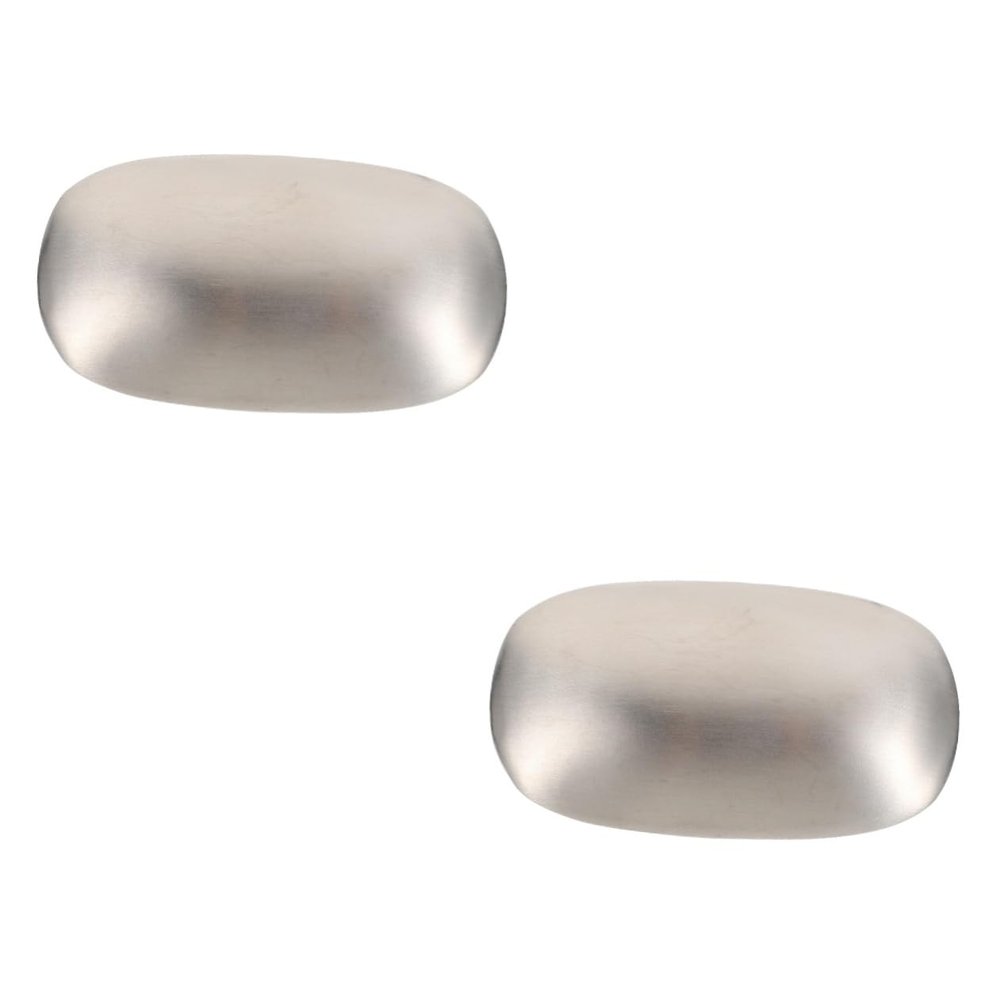 Cabilock 2 Pcs Soap Odor Removing Bar Fish Odor Soap Onion Soap Bar Kitchen Deodorizing Soap Metal Soap for Garlic Smell Square Tool Odor Absorber Set Pearlescent Stainless Steel