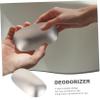 Cabilock 2 Pcs Soap Odor Removing Bar Fish Odor Soap Onion Soap Bar Kitchen Deodorizing Soap Metal Soap for Garlic Smell Square Tool Odor Absorber Set Pearlescent Stainless Steel view 2