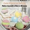 ALLINCOZY Wool Dryer Balls Laundry Reusable, Natural Eco-Friendly Fabric Softener Reduce Clothing Wrinkles, New Zealand Wool Laundry Balls for Dryer (Pack of 6, Pastoral) view 2