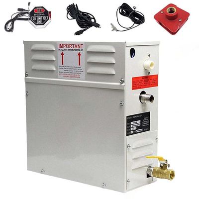DPDZSW Sauna Bath Steam Generator 3KW-18KW 220V, Sauna Bath Generator, Steam Bath Generator for Home Commercial Sauna/Shower/Bath/SPA, Auto-Draining, Automatic Heating,380V-4.5KW