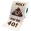 40th Birthday Gifts for Men and Women, Happy Prank Toilet Paper, 40th Birthday Decorations Party Supplies Favors, Funny Gag Gifts Novelty You're 40 Printed Toilet Paper Roll Bathroom Decor Gifts view 1