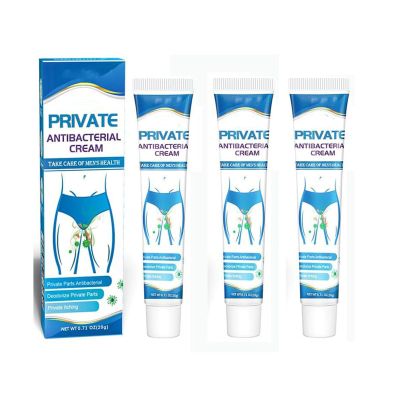 DermXpert Jock Itch Treatment Cream, Private Antibacterial Cream, Anti-Itch Skin Ointment Deep Repair External (3Pcs)