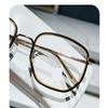 PARWANA Anti Eyestrain Square Reading Glasses Anti Blue Light Computer Readers Eyewear Oversized Flat Light Mirror (Color : Transparent, Size : +150) view 4