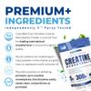 Creatine Monohydrate Powder - 300g (60 x 5g Servings) | 200 Mesh Fine Grade Powder, Pure & Mixes Easily | Includes Scoop | Unflavoured | Made in The UK by CLN Labs view 4