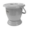 DELURA Portable Potty Chamber Pot Portable Toilet with Lids Plastic Bedpan Potty Urinals Urine Pots Buckets Spittoon Pee Jug for Children Adults Pregnant Women Potty Toilet/456 (Color : Grey) view 1