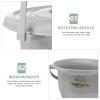 DELURA Portable Potty Chamber Pot Portable Toilet with Lids Plastic Bedpan Potty Urinals Urine Pots Buckets Spittoon Pee Jug for Children Adults Pregnant Women Potty Toilet/456 (Color : Grey) view 3