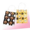 ABOOFAN 12pcs Mini Pumpkin Pattern Halloween Paper Bag Handles for Party Favor and Candy Tote Bag view 2