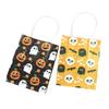 ABOOFAN 12pcs Mini Pumpkin Pattern Halloween Paper Bag Handles for Party Favor and Candy Tote Bag view 3