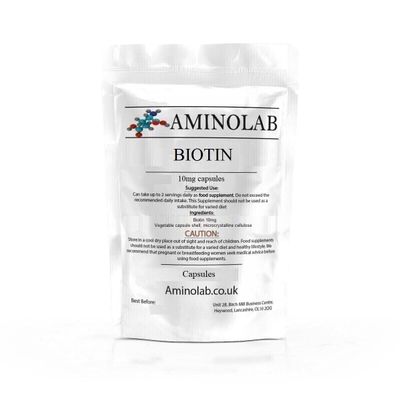 Aminolab - Biotin 10mg (10,000mcg) 240 Capsules