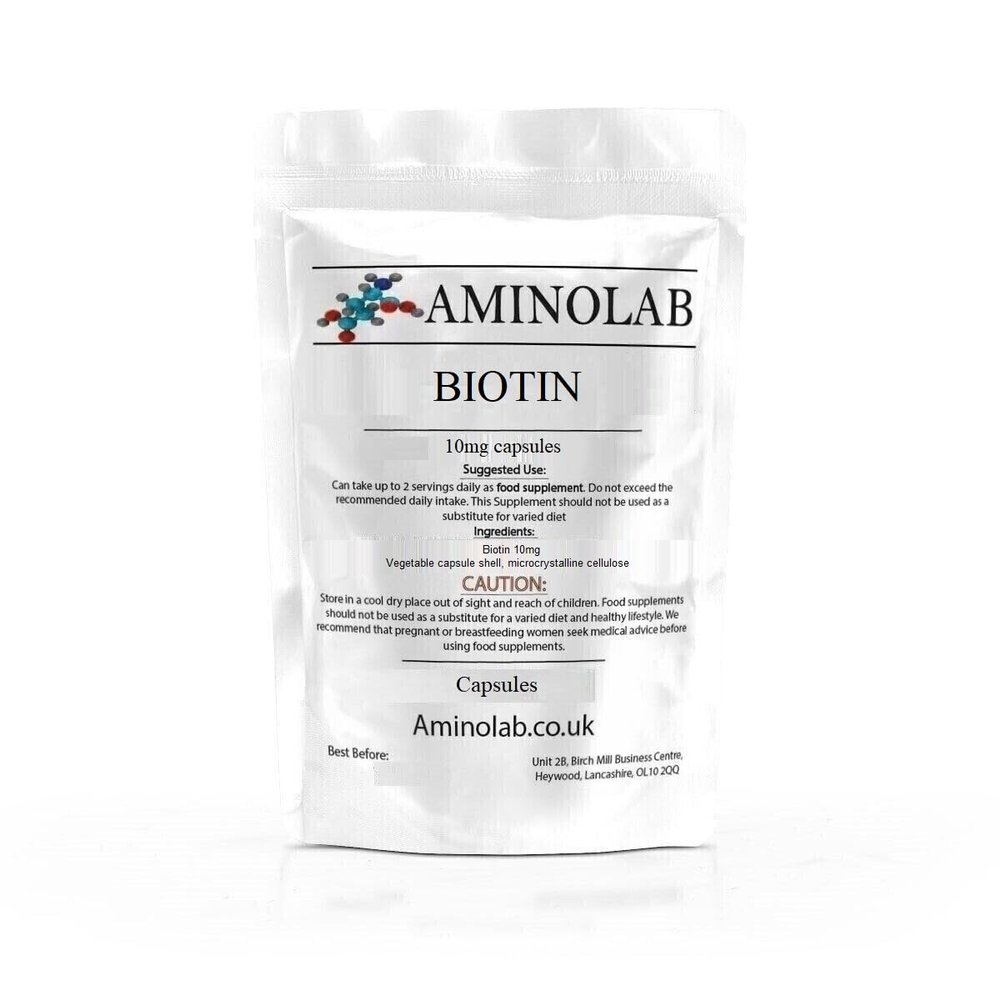Aminolab - Biotin 10mg (10,000mcg) 240 Capsules
