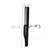 FRCOLOR Folding Comb Keyring with Oval Mirror Large Foldable Beard and Mustache Comb for Men Portable Acrylic Pocket Grooming Tool for Travel and Daily Use view 2