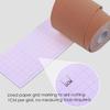 Elastic Bandage Face Tape Facial Lift Tape Low Sensitivity with Grid Backing Paper Face Stickers Sweatproof and Waterproof for Firming and Tightening Skin 1in X 16.4ft1 Roll (Brown) view 4