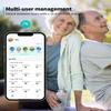 Pulse Oximeter HealthTree Oxygen Monitor Fingertip, Bluetooth Pulse Ox with Free APP, O2 Pulse Oximeter Finger and Heart Rate Monitor, 2 X AAA Batteries, Lanyard view 2