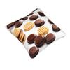 FRESQA Cookies Food Chocolate Chip Biscuits Universal Four-Season Cushion Cover | Soft Polyester Decorative Pillowcase view 2