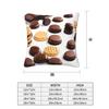 FRESQA Cookies Food Chocolate Chip Biscuits Universal Four-Season Cushion Cover | Soft Polyester Decorative Pillowcase view 4