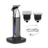 BaByliss Super-X Metal Beard & Stubble Trimmer - Professional Grooming Tool with Japanese Steel Skeleton T-Blade, Digital Display, Lithium-Ion Power, 5-Hour Cordless Runtime, Waterproof Design, T996U view 1