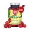 Sweet Sugar Free Apple Cider Vinegar Gummies with The Mother, Complex Ehanced with Greentea, Folic Acid, B12, B6, Selenium. High Dosage 100% Natural ACV Gummies BE SO HAPPY Mighty Metabolism view 1