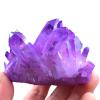 LoKori Healing Quartz Crystal Cluster Natural Titanium Coated Geode Reiki Crystal Gemstone Specimen for Meditation,Yoga,Home Decoration,Gift,Purple,600g view 1