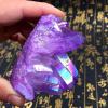 LoKori Healing Quartz Crystal Cluster Natural Titanium Coated Geode Reiki Crystal Gemstone Specimen for Meditation,Yoga,Home Decoration,Gift,Purple,600g view 3