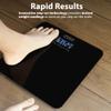 ZENO Digital Bathroom Scales | Accurate Weight Scales with LED Display | Easy To Use | Black view 2