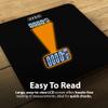 ZENO Digital Bathroom Scales | Accurate Weight Scales with LED Display | Easy To Use | Black view 3