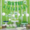 Gameza 60th Birthday Decorations for Men - 14PCS Golf Birthday Party Decorations 60th Birthday Decorations Women Men Golf Glitter Sixtee Banner Hanging Swirls 60th Golf Theme Bday Party Decorations view 4