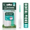 Dr. Emma Original Dental Picks Mint Easy to Use Brush Picks 100Ct/Pack, 2 Packs (200Ct) view 2