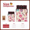 OPSREY Sweet Lollipop Cupcake printed Christmas Drawstring Gift Bag with Tag Reusable Gift Wrap Bag view 4