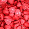 Red Foiled Milk Chocolate Hearts 225g Sweet Pouch view 1
