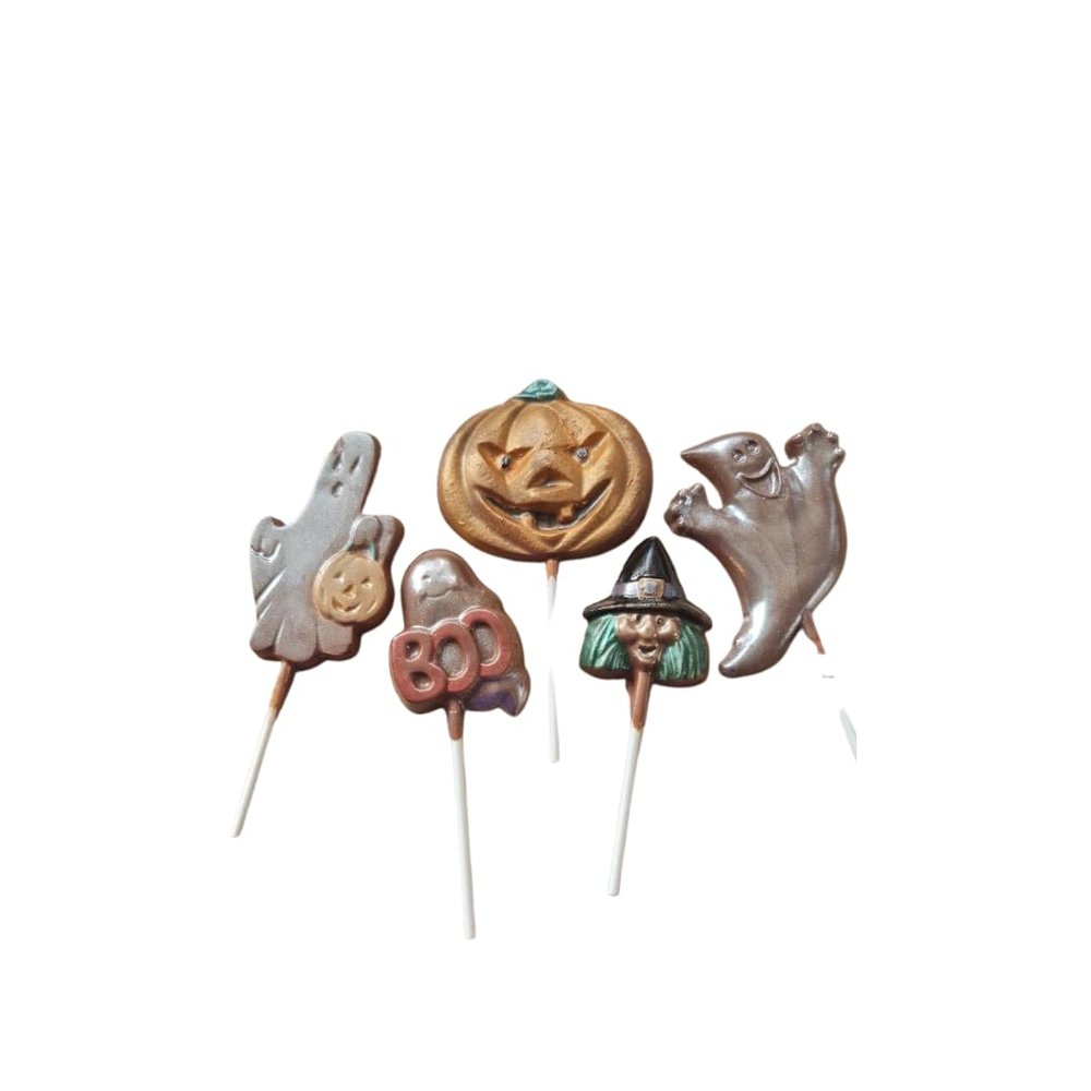 Halloween Vegan Chocolate Lollies (Vegan Dark 70% Chocolate)