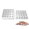 Rainorning 4/9/12/16/25 Holes 6/8/10/12mm Household Manual Pill Tablet Molding Mould, Aluminum Alloy Medicine Powder Tablet Press Making Tool (10mm, 25 Holes) view 1