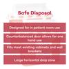 Dealmed Sharps Container, 5.4 Quart Rotor Lid, Made in The USA, Red (Pack of 1) view 3