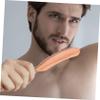 FRCOLOR Beard Brush Hair Beard Brush Wooden Handle for Mustache Goatee Whiskers Men's Grooming Tool for Dad Valentine's Day view 3