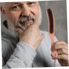 FRCOLOR Beard Brush Hair Beard Brush Wooden Handle for Mustache Goatee Whiskers Men's Grooming Tool for Dad Valentine's Day view 4