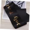 Abaodam 3pcs Birthday Party Etiquette Belt Black Single Layer Shoulder Strap for Party Accessories view 4